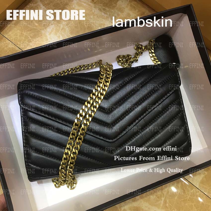 lambskin-gold chain