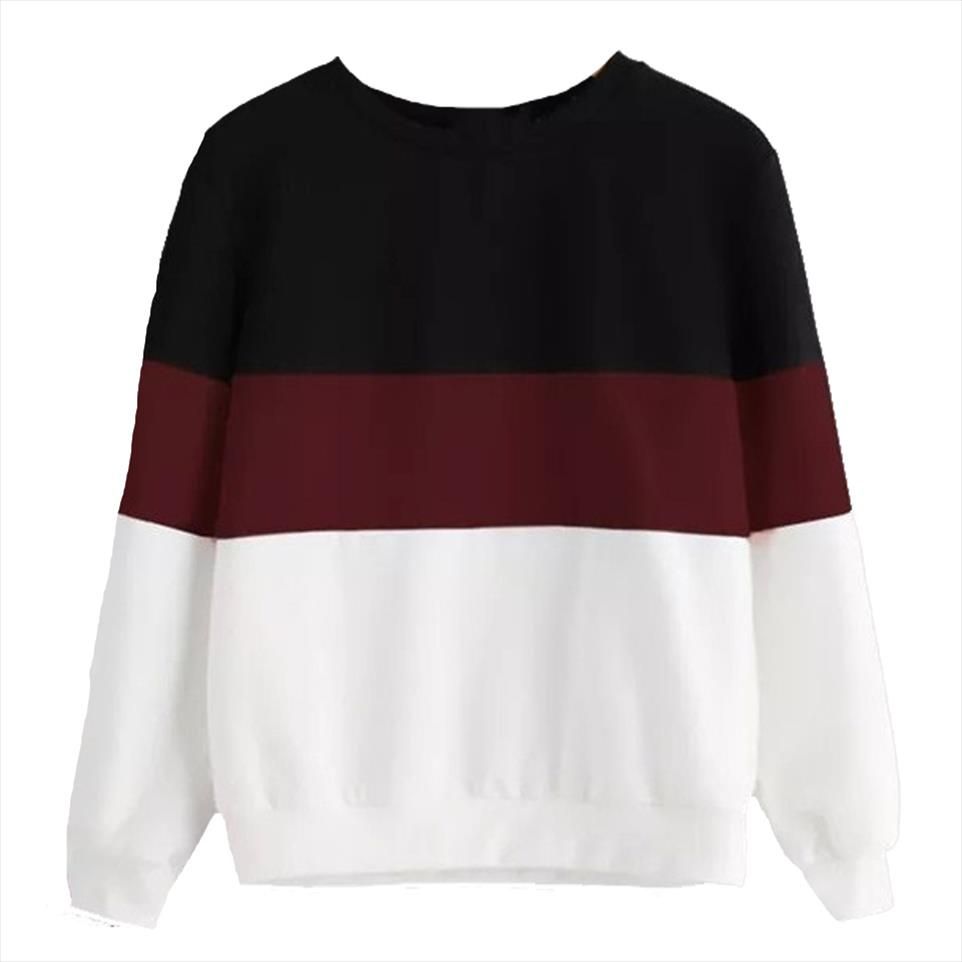 half white half black sweater