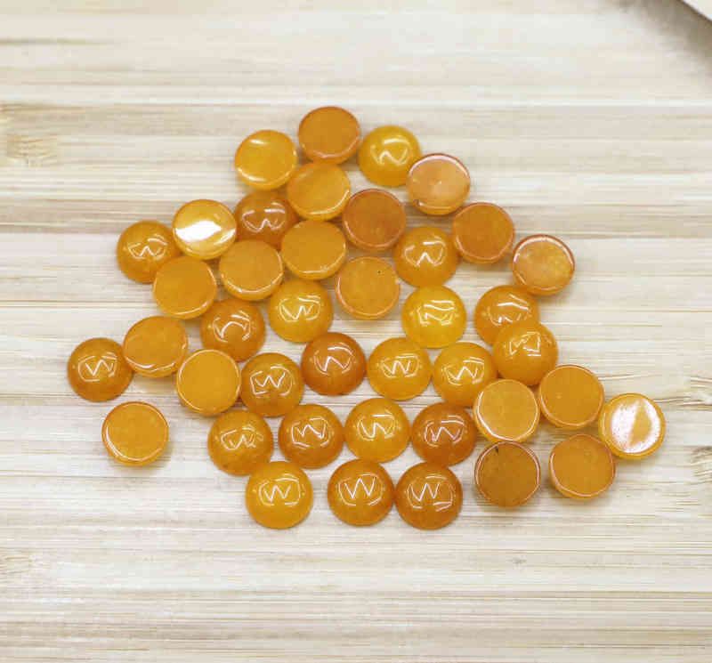 Colored Yellow Agate-12mm