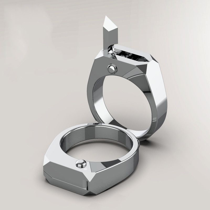 Luxury Titanium Self Defense Ring Molded In One Body High Strength Self Defense Tool Gift To Boy Girl Friend To Keep Them Safe 1110 From Landong06 73 87 Dhgate Com