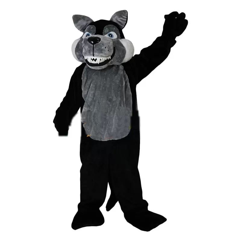 2022 Performance Black Wolf Mascot Costumes Christmas Fancy Party Dress Cartoon Character Outfit Suit Adults Size 2022 Performance Black Wolf Mascot Costumes Christmas Fancy Party Dress Cartoon Character Outfit Suit Adults Size