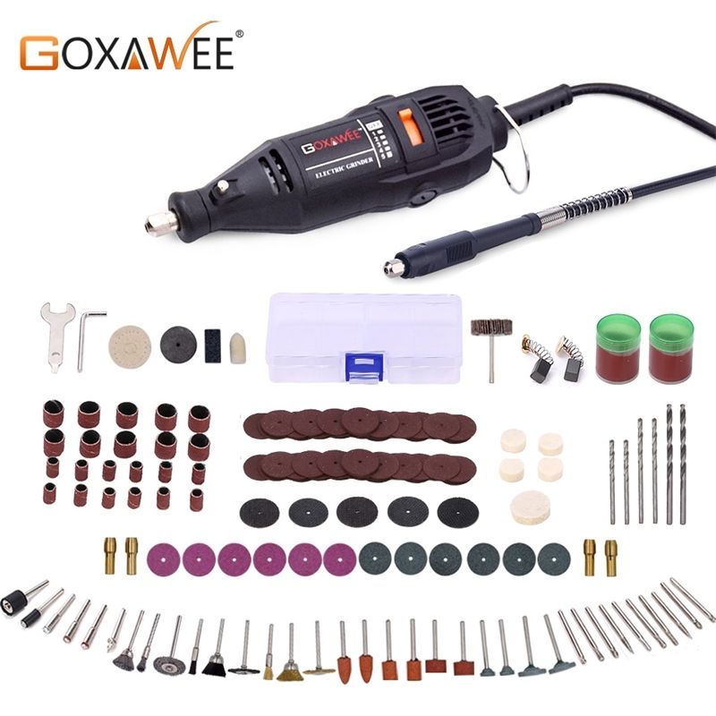 140PC Power Rotary Tool Mini Drill Accessorie for Dremel Flexible Shaft 220V