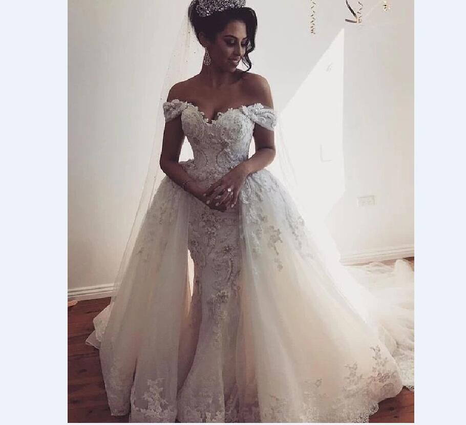 Acquista 2021 Splendidi Abiti Da Sposa In Pizzo Sirenziano Sirena Da Spalla Abito  Da Sposa Avorio Bianco Avorio DETCHABEL GONNTE Abito Da Matrimonio A 134,44  € Dal Mask_016 | It.DHgate.Com