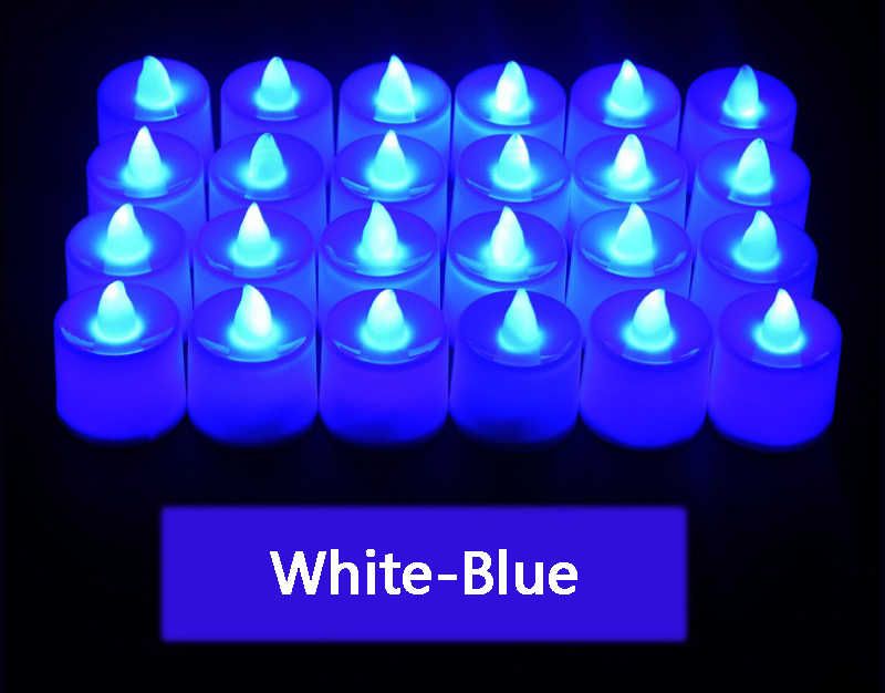 White shell-blue light