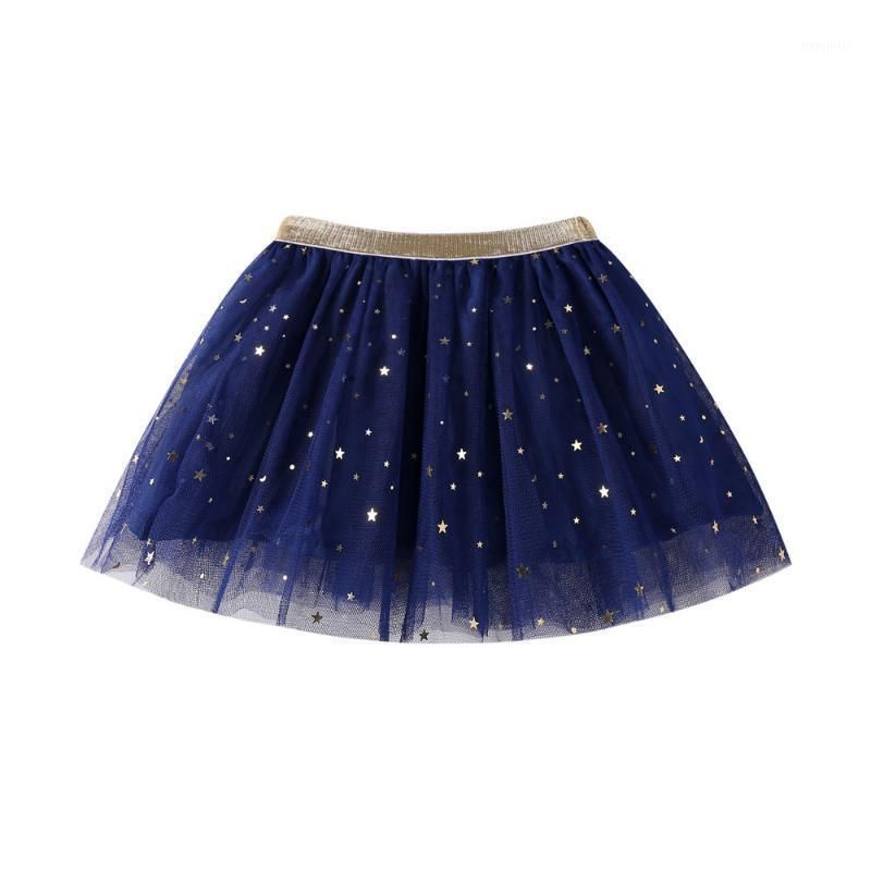 Girls Tutu Skirts 3 Layers Sequin Star Elastic Waist Ballet Dance