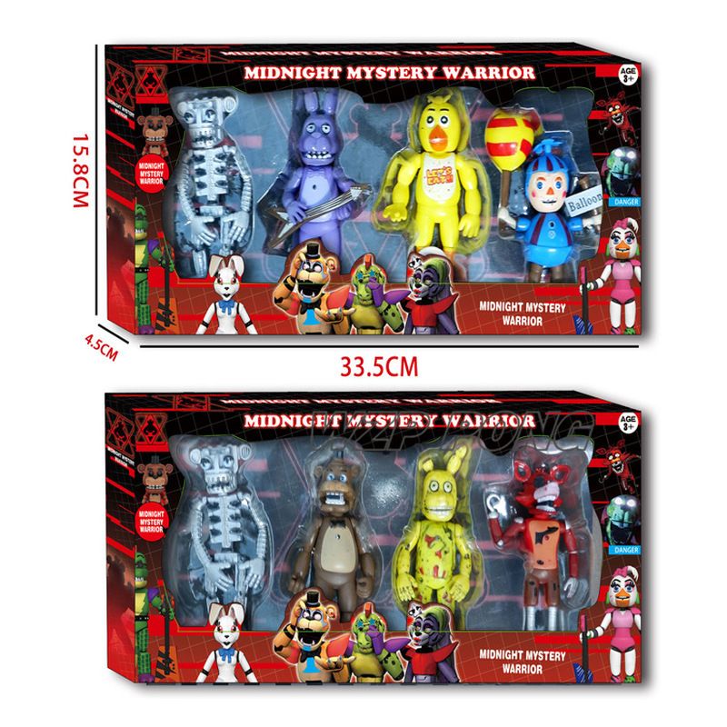 Juego De 10 Muñecas Five Nights At Freddy's Con Led Juego De 10 Muñecas Five Nights At Freddy's Con Led