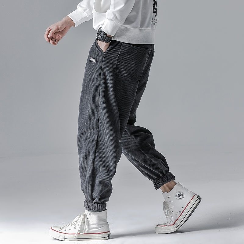 Compra Mrgoldenbowl Hombre Pantalones De Cuerdas De Hombre Estilo Chino  Mujer Tamaño Grande Pantalones Otoño Hombre Moda Streetwear Casual  Pantalones 201118 Barato | Entrega Rápida Y Calidad | Es.Dhgate
