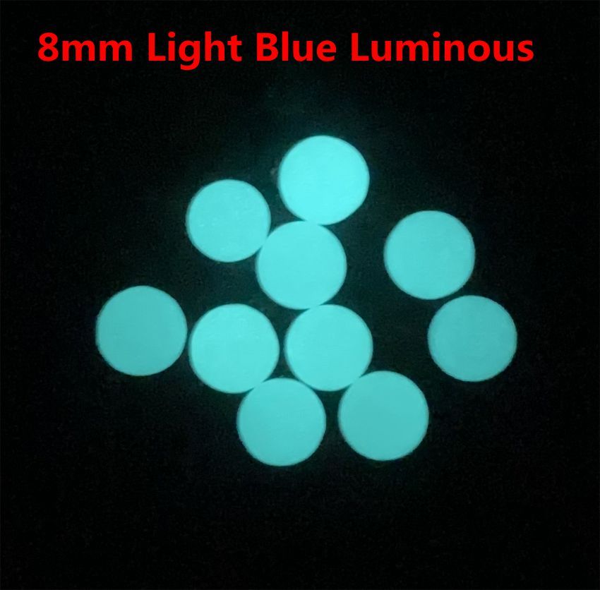 8mm luz azul luminosa