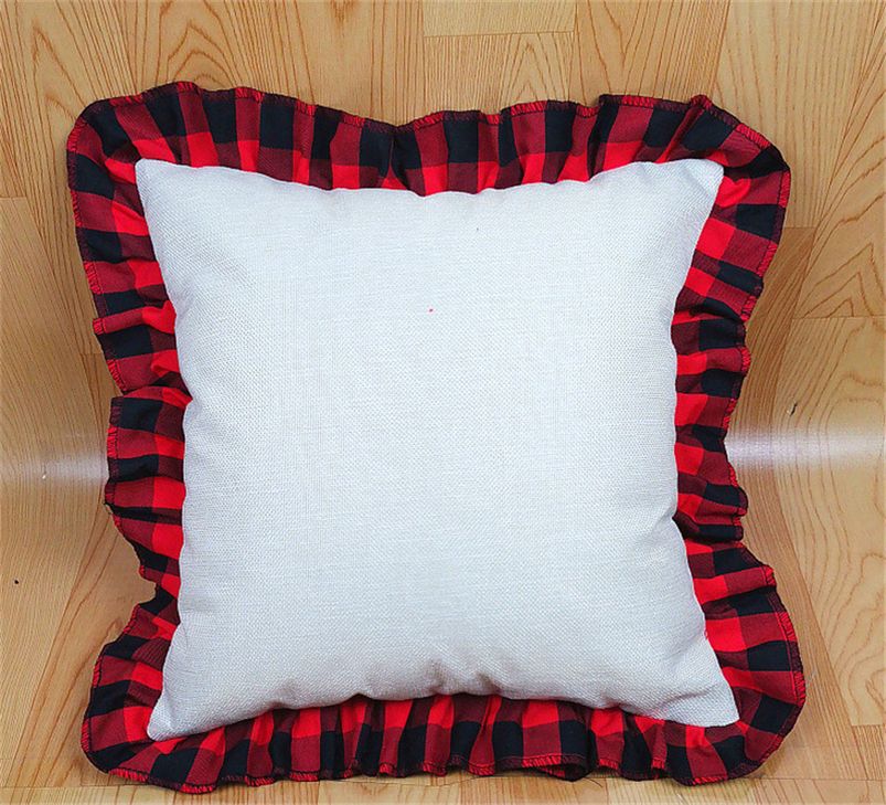 18 Inch Blank Sublimation Pillow Case DIY Thermal Linen Cushion Throw
