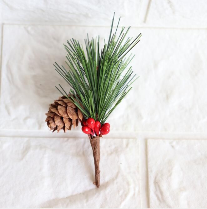 2021 Mini Christmas Tree Accessories 10cm Artificial Branch Pineneedle