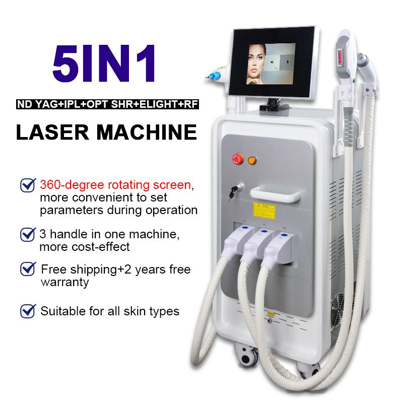 IPL skin hair removal machine Nd yag laser tattoo removal laser machines  sale skin laser for acne elight rf beauty equipment