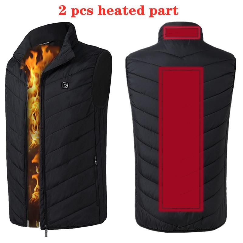 Black 2 Pcs Heated