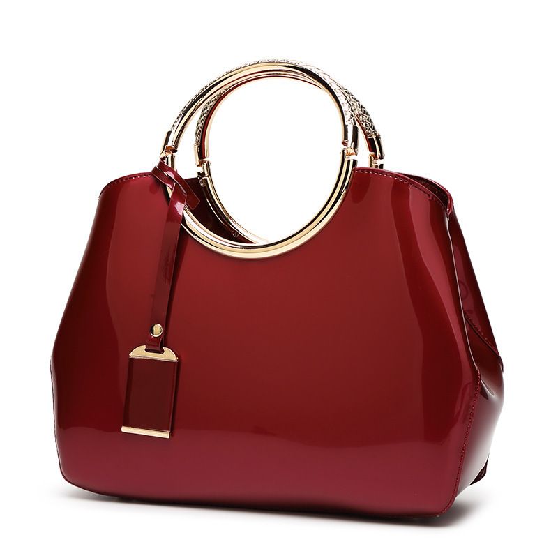 Buy GOURibags Stylish Trendy Golden Handbags Shoulder Soft Leather Bag  Women Ladies Girl Purse Office Bag Party Wedding Casual PU Tote Gift Sale  Handle Handbag Red Color Sling Bag at