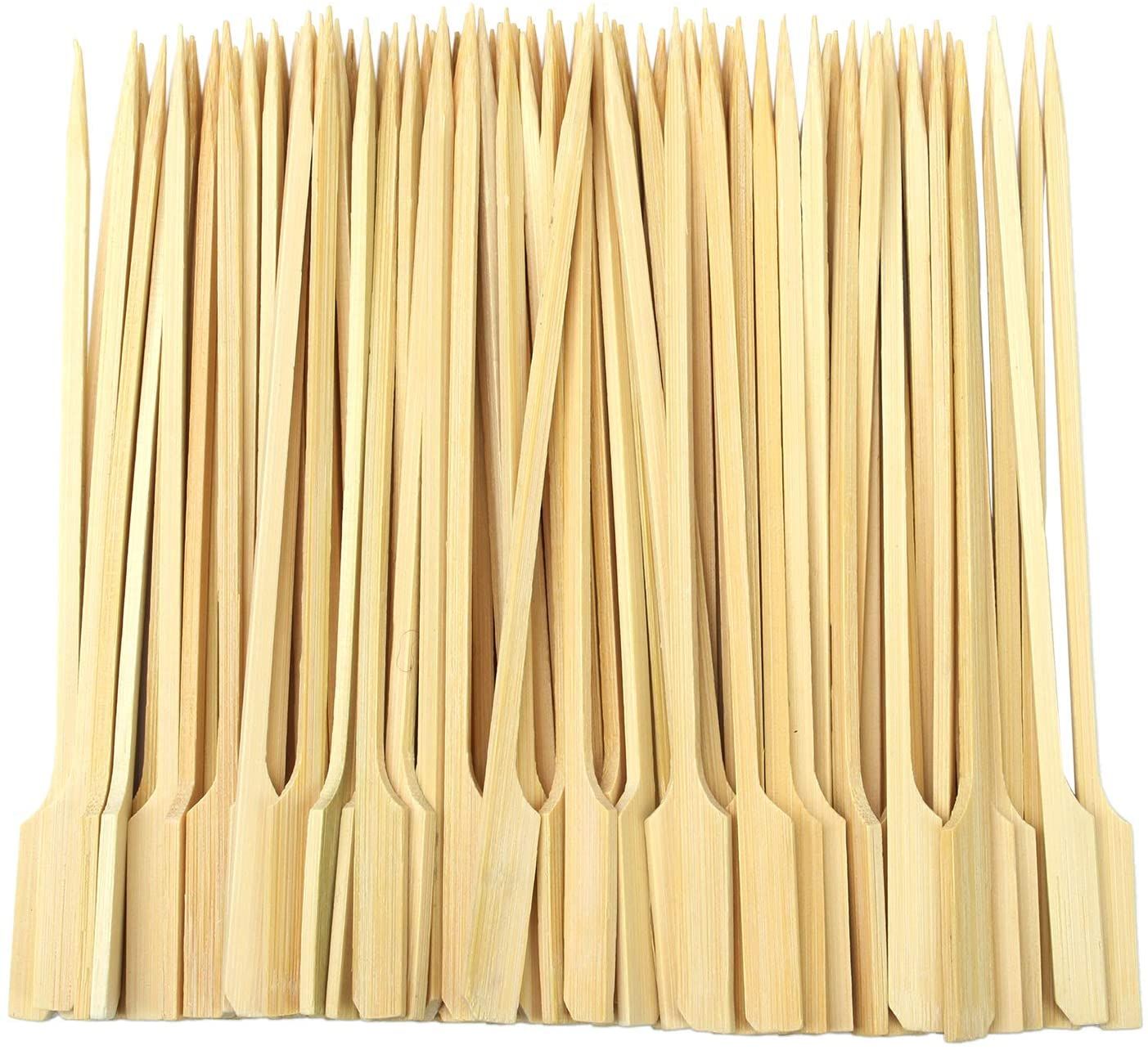2021 Bamboo Skewers Barbecue Bamboo Skewers Cocktail Paddle Sticks For