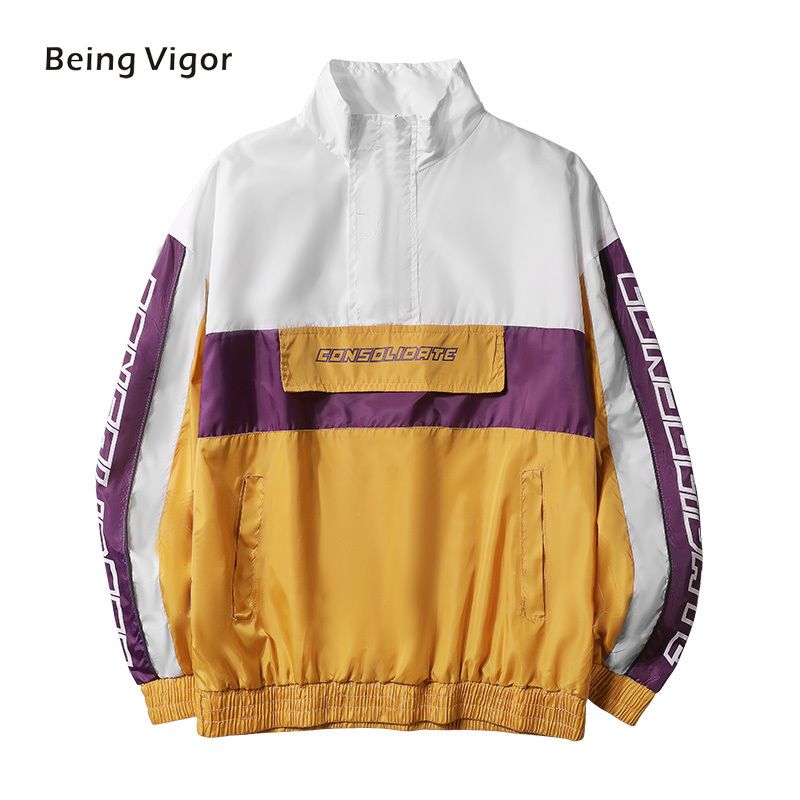 Mens Anorak Jackets Men Hip Hop Outwear Spring Sport Windbreaker Casual Outdoor Men Autumn Fall