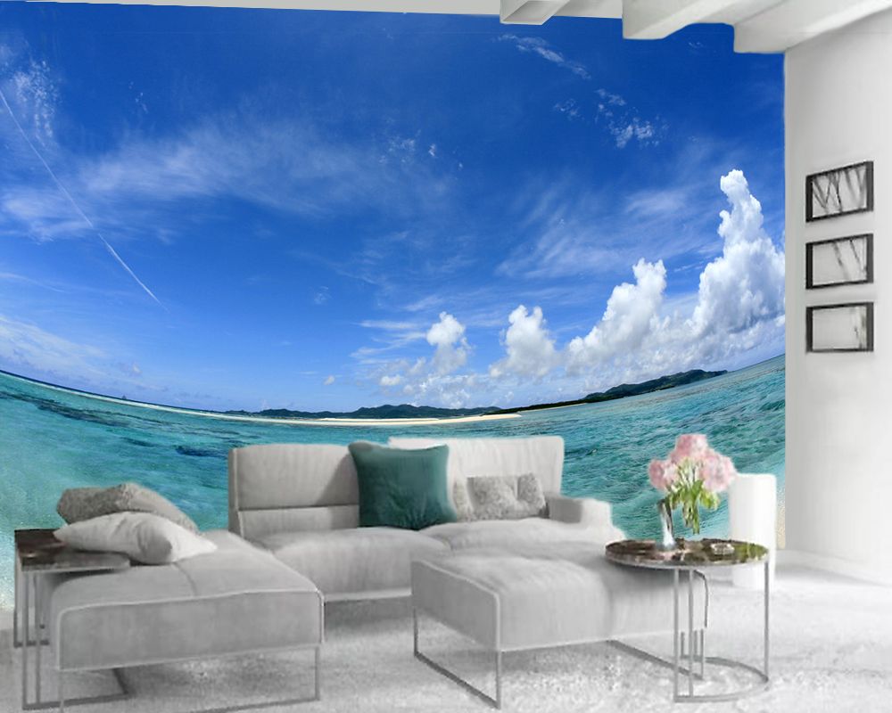3d Wallpaper Living Room Decor Mural 3d Wallpaper Beautiful Ocean Waves