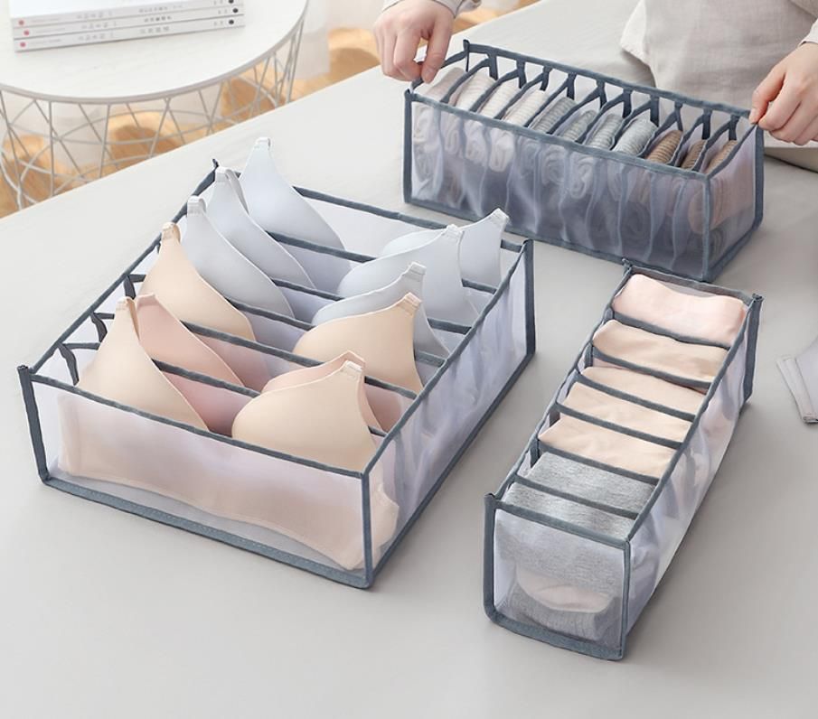 2021 Underwear Drawer Organization Nylon Collapsible Closet Storage Box