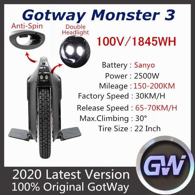 Monster 3 100V 1845WH