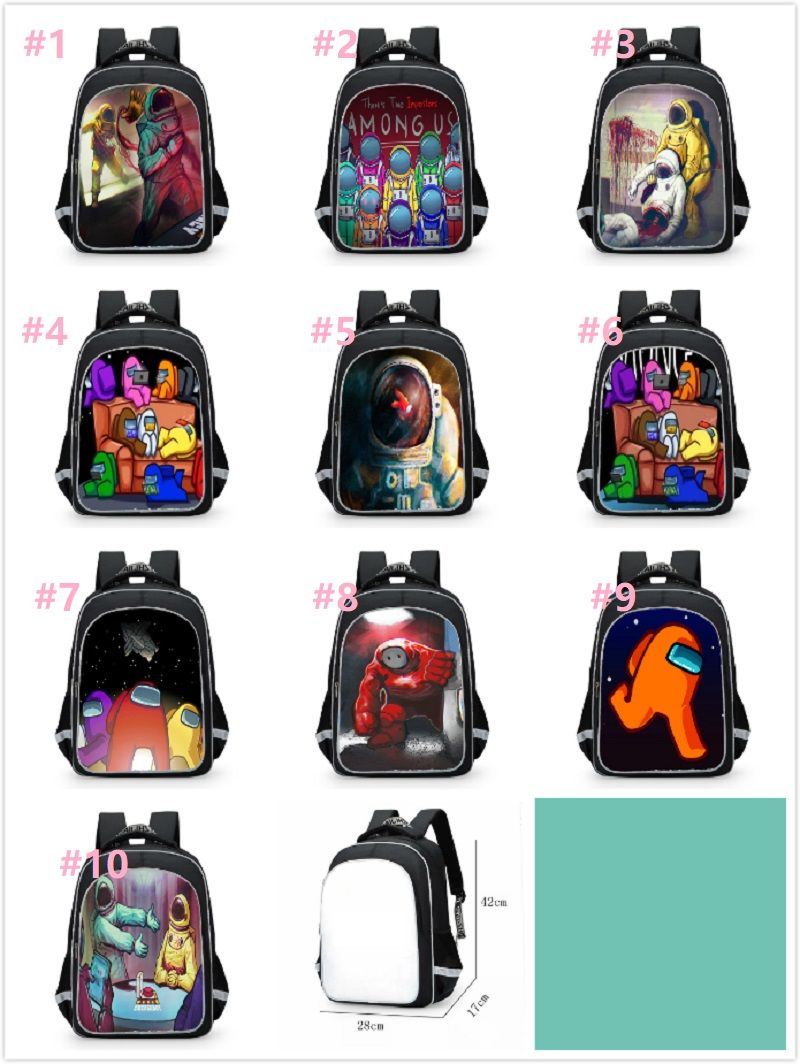Unisex Among Us Juego Mochila Impermeable Impresa Unisex Among Us Juego Mochila Impermeable Impresa