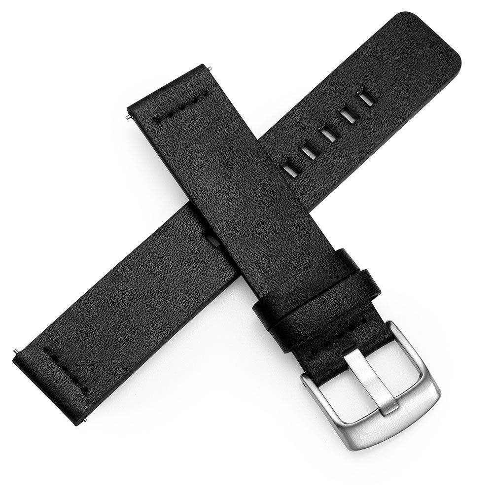 Genuine Leather 20mm 22mm Watch Band Strap For Samsung Galaxy Watch