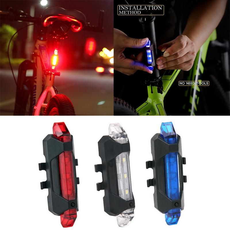 Luces de LED para bicicletas accesorios bicicletas USB recargable 