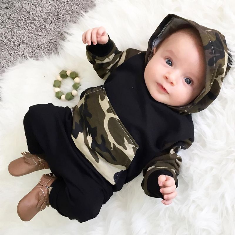 Compre Traje De Dos Piezas De Moda Para Niños De Moda Para Niños Flor De  Flores De Camuflaje Con Capucha Para Niños Pantalones Para Niños Mujer Hombre  Ropa De Bebé 22sk K2