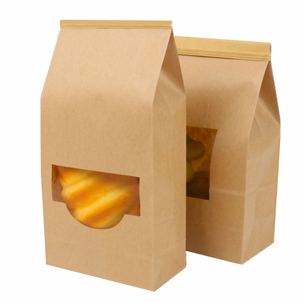 Best And Cheapest Packaging Bags Paper Bakery Bags Kraft Lock Gift Bags