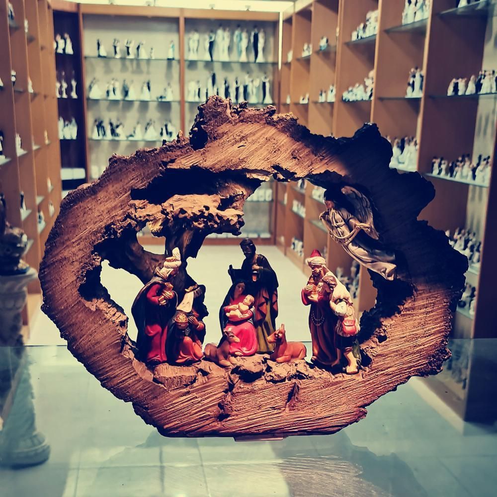 Zayton – Scène De Nativité, Décoration De Maison, Figurine