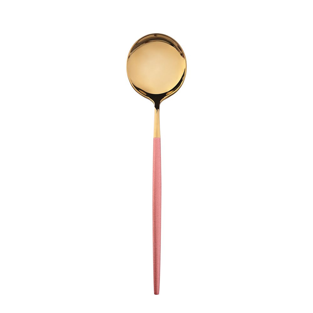 Pink gold spoon