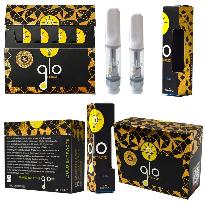 Glo Vape Cartridges Empty Vape Pen Cartridges Glass Tank Thick Oil