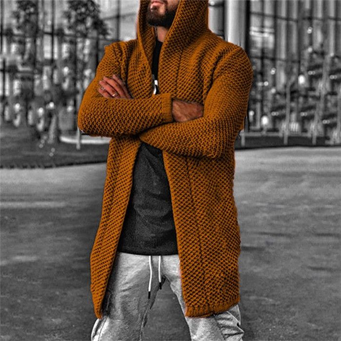 Sujetadores De Hombre De Funda De Manga Larga Hombre Con Capucha Sweater Abrigos Sólido Color Casual Otoño Invierno Hombres Hombres Tamaño Mens De 56,56 € | DHgate