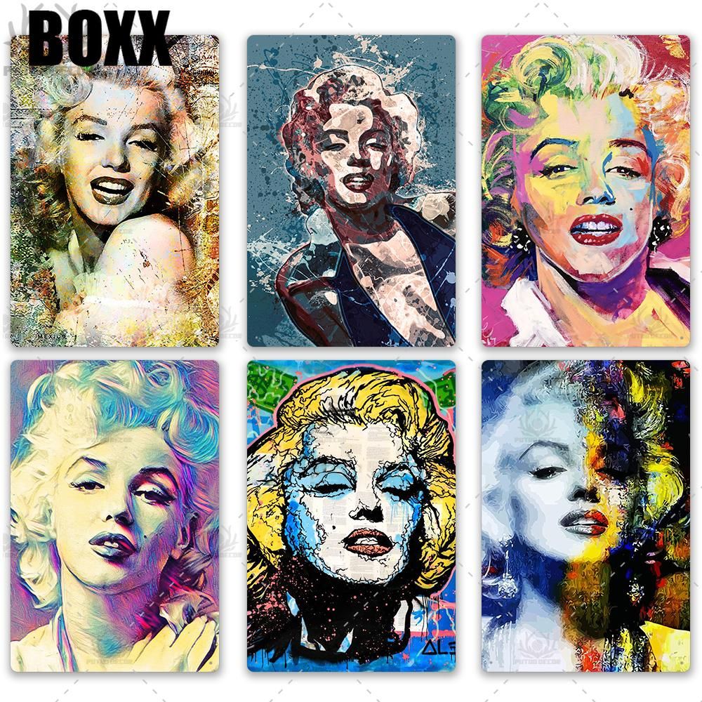 UK Company Targa da parete in metallo stile retrò Marilyn Monroe 