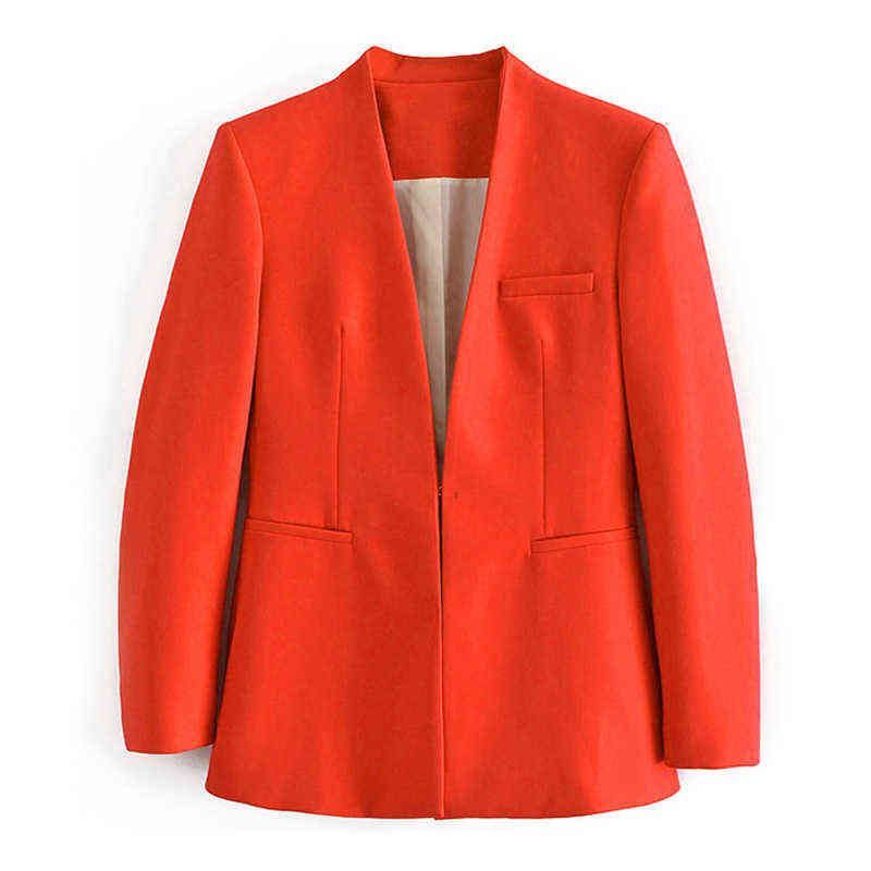 Blazer rojo naranja