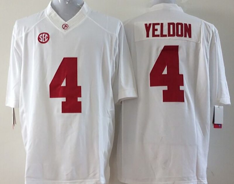 4 T.J. Yeldon White Jersey