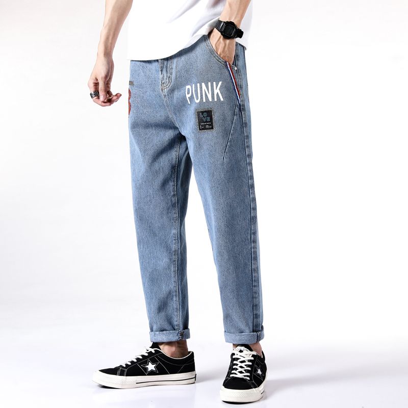 Compre Jeans Rectos Hombres De Moda Versátil De Moda Coreana Marea Casual  Otoño Pantalones Largos A 41,17 € Del Kuyina | Es.Dhgate.Com