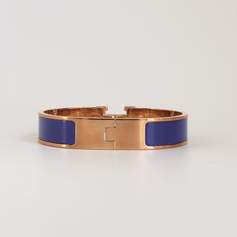 Rose Gold with Dark Blue