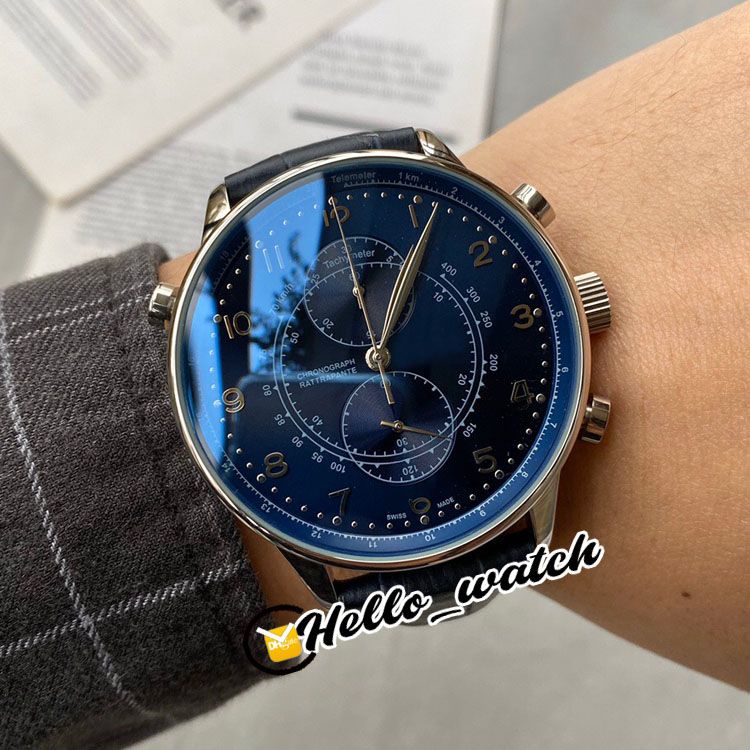 Compra New Chase Limited Second IW371222 Dial Azul Miyota Cuarzo Cronógrafo  Reloj Para Hombre Stopwtch Caja De Acero Correa De Cuero Gents Watches  Hello_Watch Barato | Entrega Rápida Y Calidad | Es.Dhgate