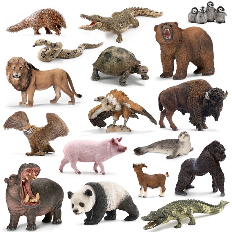 Conjunto de Juguetes de Animales de Granja Pequeños de Bosque para los Niños Conjunto de Juguetes Animales de Mini Selva de 54 Piezas,Favoritos de Fiesta de Animales de Mundo Zoológico para Chicos 
