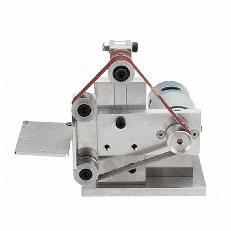 2021 220V DIY Electric Mini Abrasive Belt Grinder Polishing Grinding