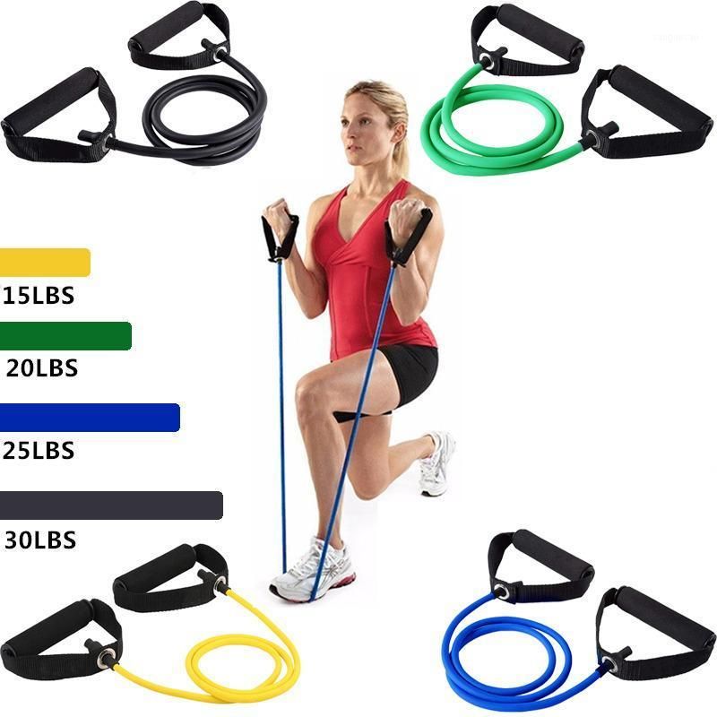 Resistance Bands 120CM TPE Tube Exercise Band With Foam