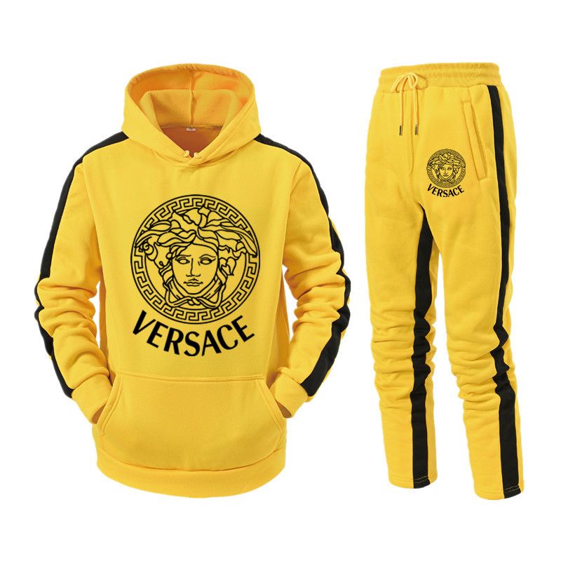 Versace Mens Tuta Invernali Tuta Da Uomo Spesse Tute Mens Casuali Con  Cappuccio + Pantaloni Vestito Di Pista Maschio 2 Pezzi Sportswear  Abbigliamento Uomo Da 62,89 € | DHgate Italy