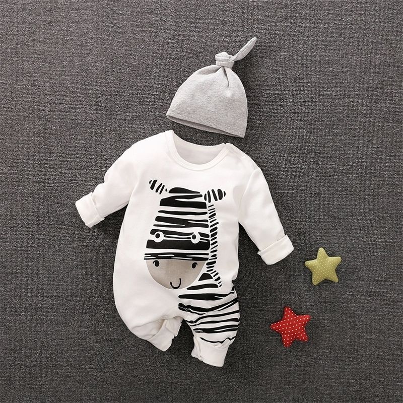 Acquistare Patpat Giocoso Zebra Manica Lunga Cotone Baby Girls Vestiti Tuta  In Bianco Con Cappello Baby Neonato Outfit Set Y200323 Economico | Consegna  Veloce E Qualità | DHgate Italy