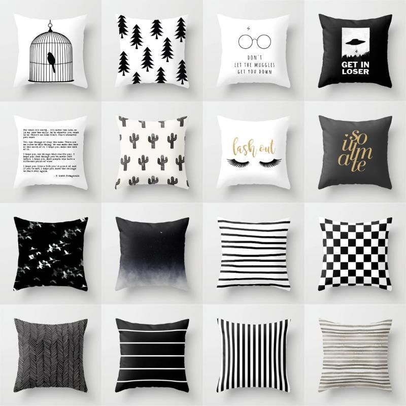 cheap black pillows