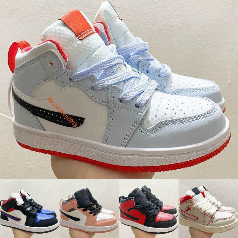 Compra Nike Air Jordan 1 Mid Zapatos Para Niños 2020 Zapatillas De  Baloncesto De Diseñador Half Blue Phantom Gym Red Lakers Top 3 Baby Toddler  Shoes Tamaño 22 35 Barato | Entrega Rápida Y Calidad | Es.Dhgate