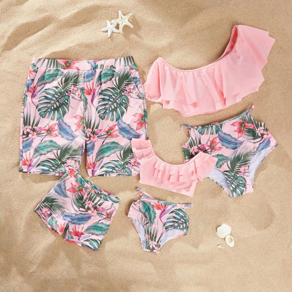 2021 Matching Family Bathing Suits Mother Girl Bikini Swimsuit For Mom