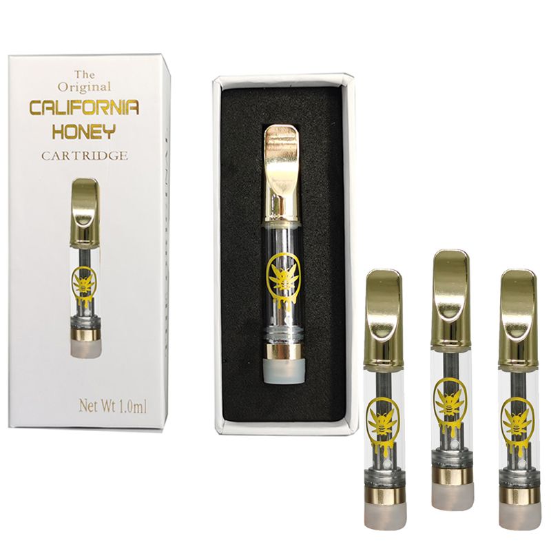California Honey Carts 0 8ml 1 0ml Vape Cartridges 510 Thread Empty Vape Pen Vaporizer Thick Oil 2 0mm Holes Copper Drip Tips Box Packaging From Hookahhub 1 95 Dhgate Com