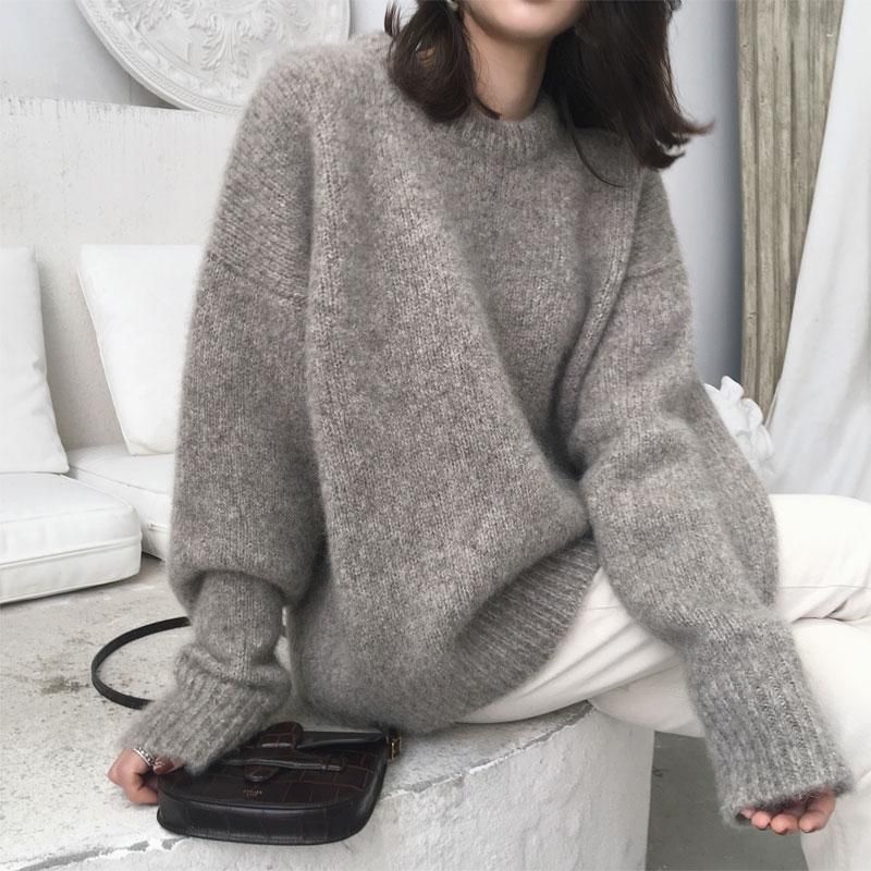 Acquistare Maglioni Da Donna Spessore Maglione Oversize Maglione Donna  Jumper 2021 Autunno Inverno Lana Cachemire Caldi Vestiti Caldi Tirano Il  Pullover Tricottato Femme Hiver Economico | Consegna Veloce E Qualità |  It.Dhgate