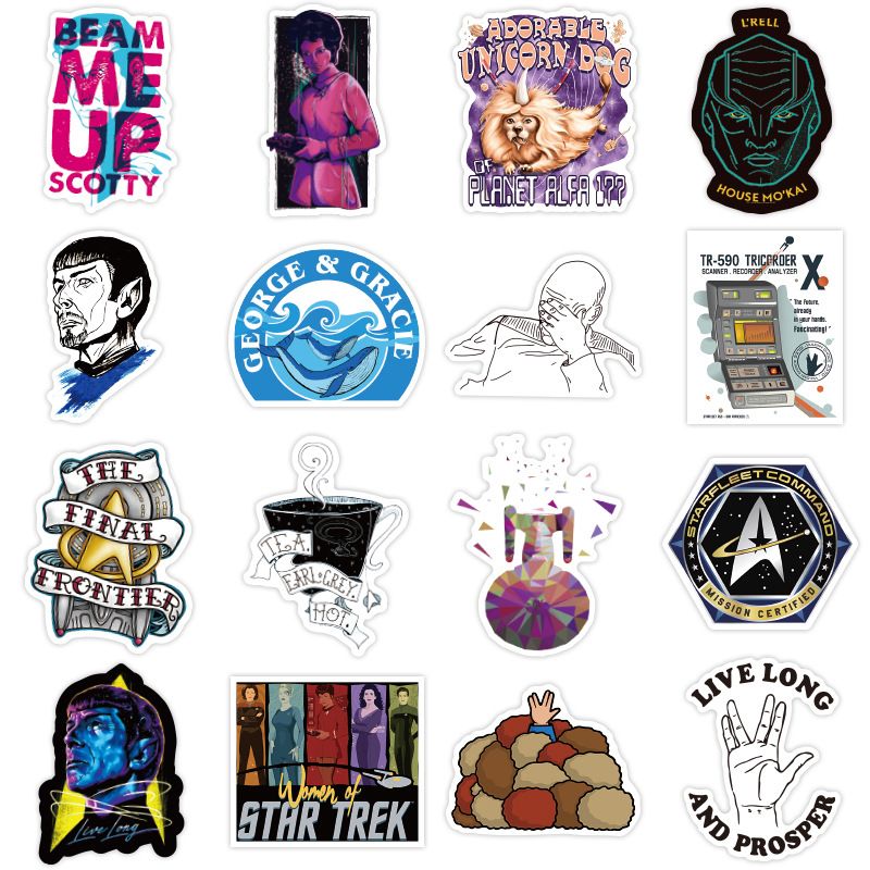 star trek space cartoon graffiti sticker for luggage car guaitar skateboard phone laptop diy bicycle decals stickers from glowdragon 0 04 dhgate com
