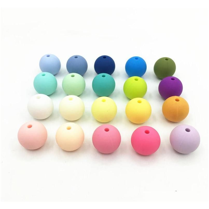 Food Grade 12mm Silicone Silicone Beads For Teething From