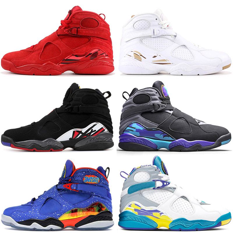 Nike Air Jordan Retro 8 8s Mejor Calidad De Los Zapatos De Baloncesto De  Valentines Day Playoff Blanca Aqua Sport JUMPMAN Hombres Diseñador Mujeres  Zapatillas De Deporte Por Supermarche, 22,5 € | Es.Dhgate.Com